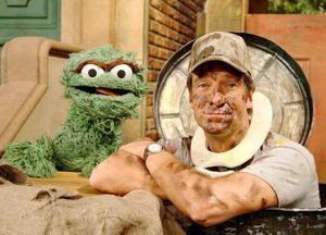 Mike Rowe on Sesame Street , in...